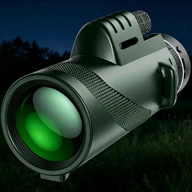 Monocular Telescope 80x100 HD High Power 5000M Long Range Zoom Tool for Hunting Outdoor Camping Hiking Travel Binoculars