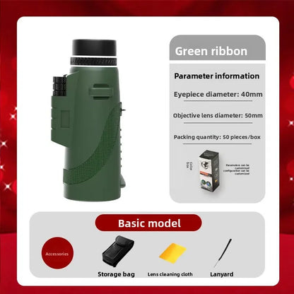 Monocular Telescope 80x100 HD High Power 5000M Long Range Zoom Tool for Hunting Outdoor Camping Hiking Travel Binoculars