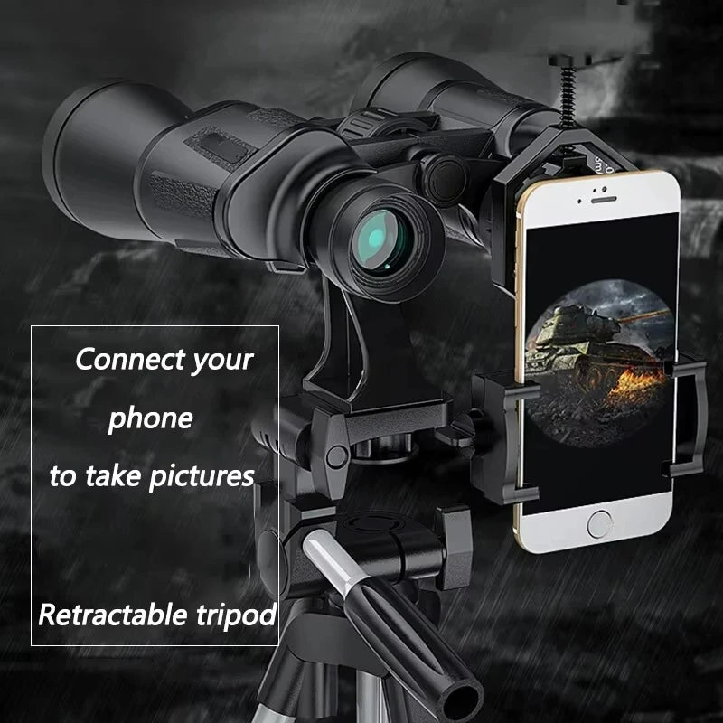 20X50 Binoculars for Adults High Powered Professional FMC Lens Central Focus Bird Watching Optics