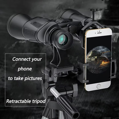 20X50 Binoculars for Adults High Powered Professional FMC Lens Central Focus Bird Watching Optics