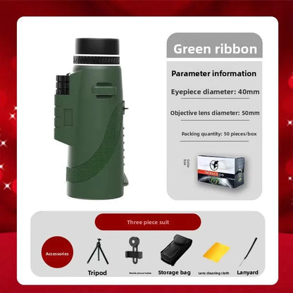 Monocular Telescope 80x100 HD High Power 5000M Long Range Zoom Tool for Hunting Outdoor Camping Hiking Travel Binoculars